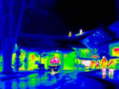 Ein W�rmebild vom Dorfkern