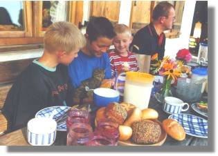 Frühstück auf dem Hafnerhof